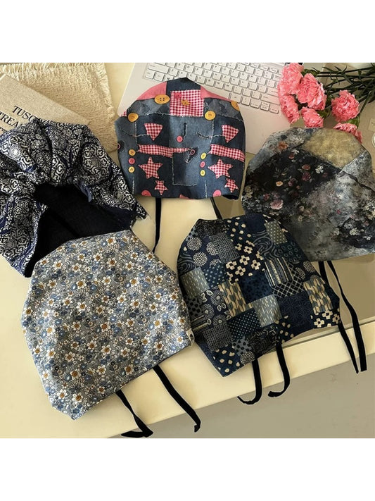 Haila Patchwork Print Bonnet Hat product image