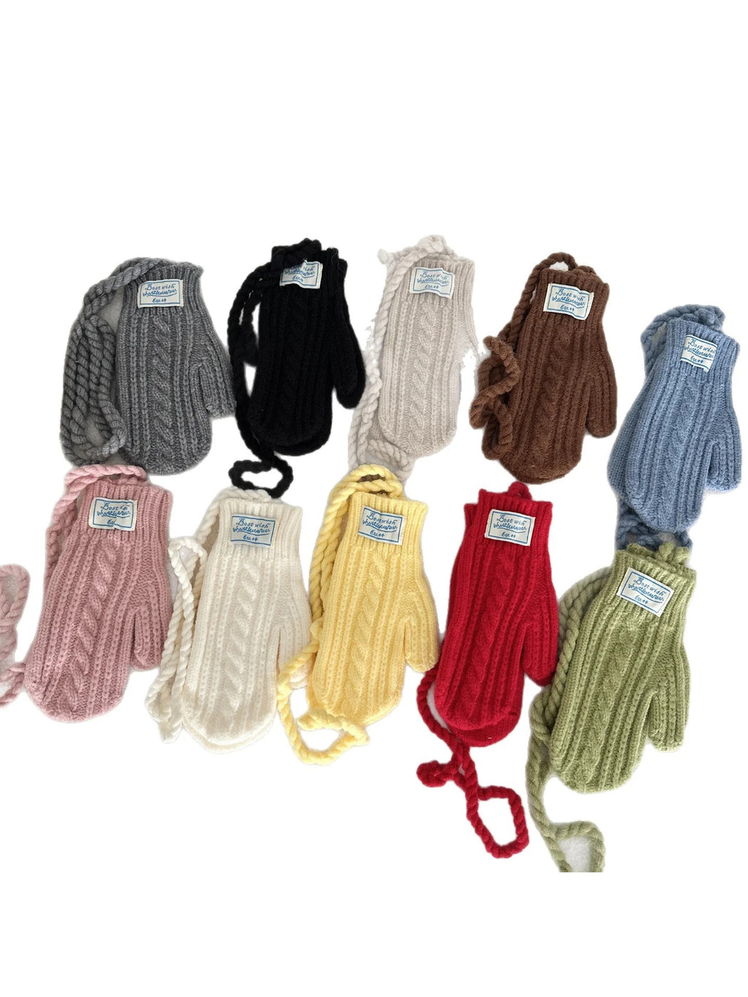 Gloving - Cable Knit Winter Mittens