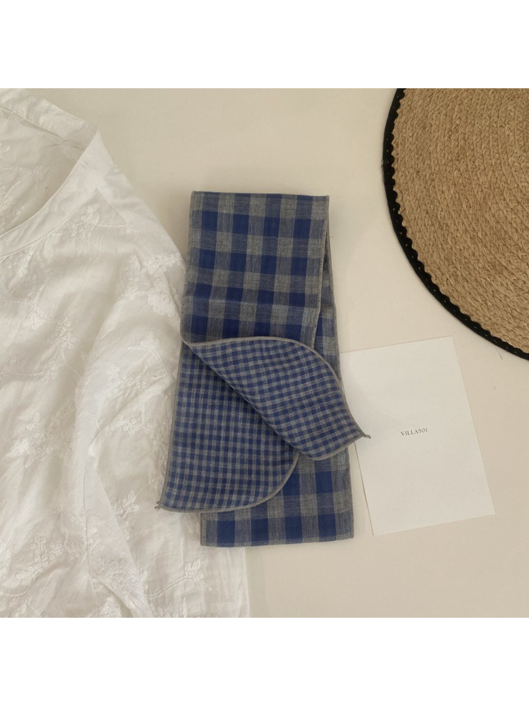 Scarvii Classic Plaid Skinny Scarf