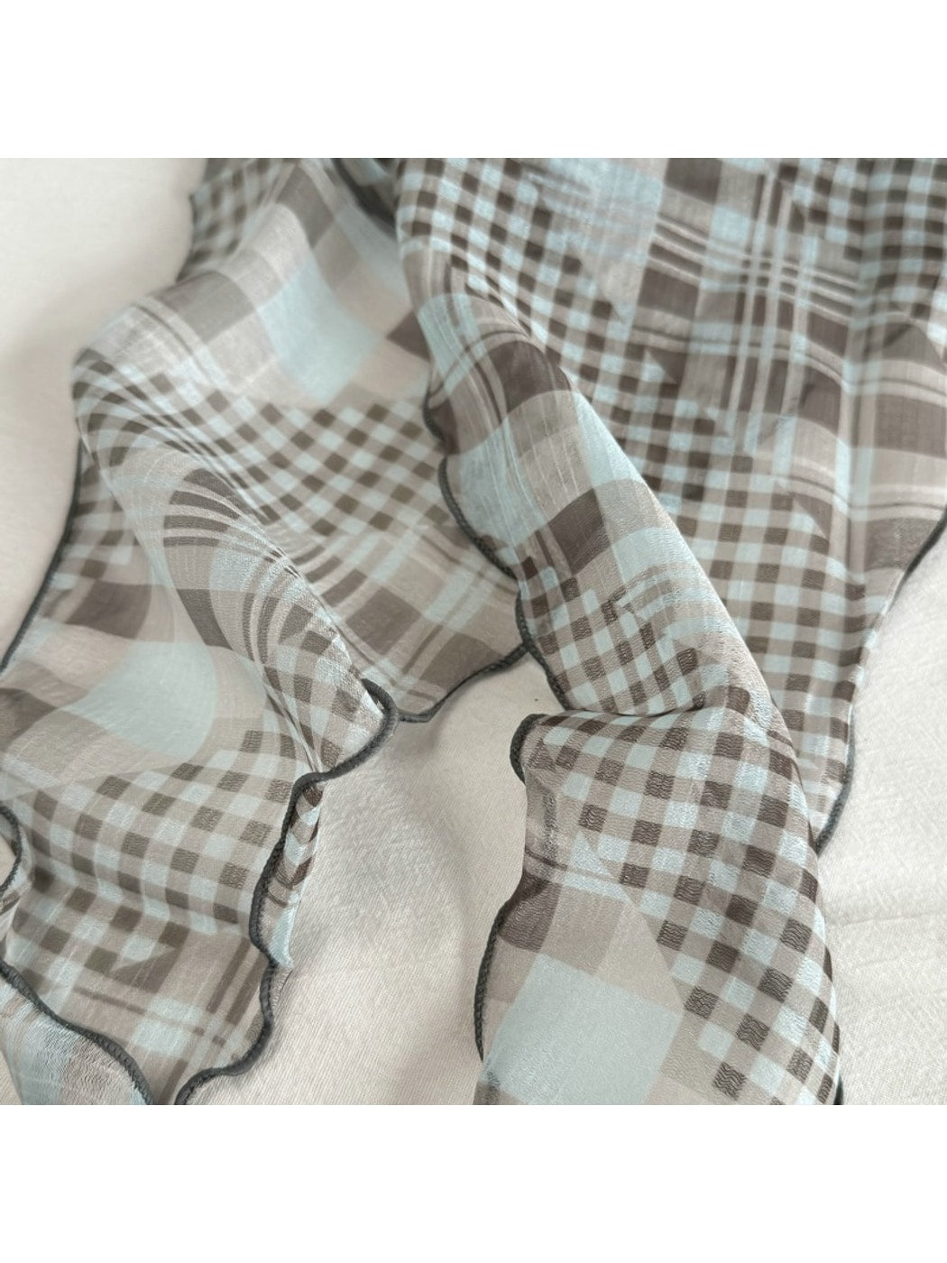 Scarvii - Simple Check Print Fashion Scarf