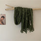 Scarvii - Vintage Crinkle Textured Scarf Shawl with Paisley Print