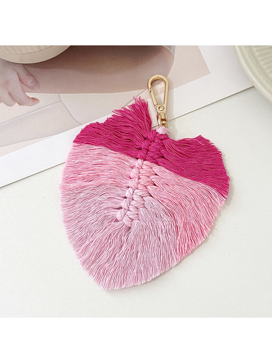 Koco - Bohemian Leaf Keychain with Tassel