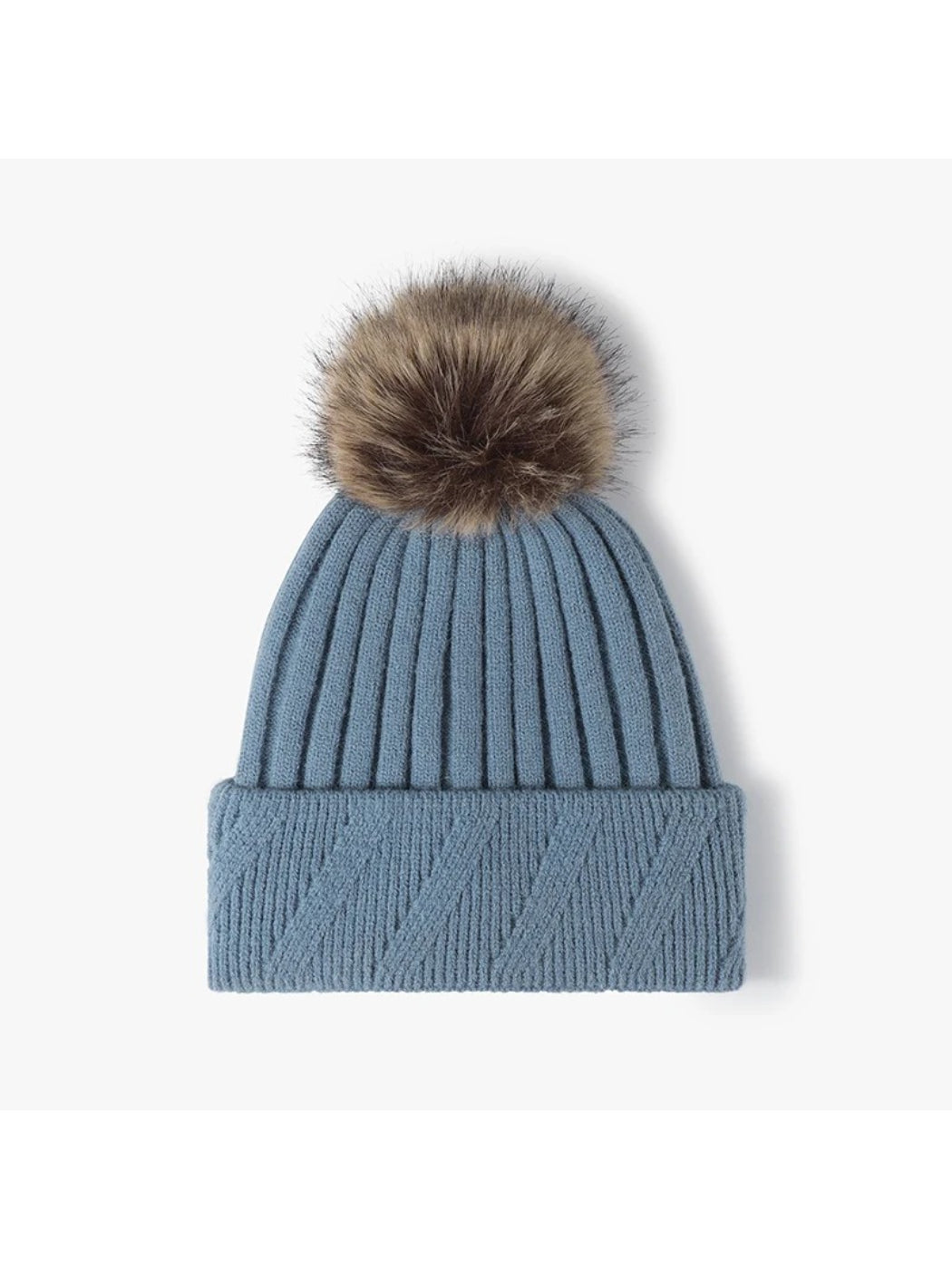 Haila - Pom-Pom Textured Knit Beanie