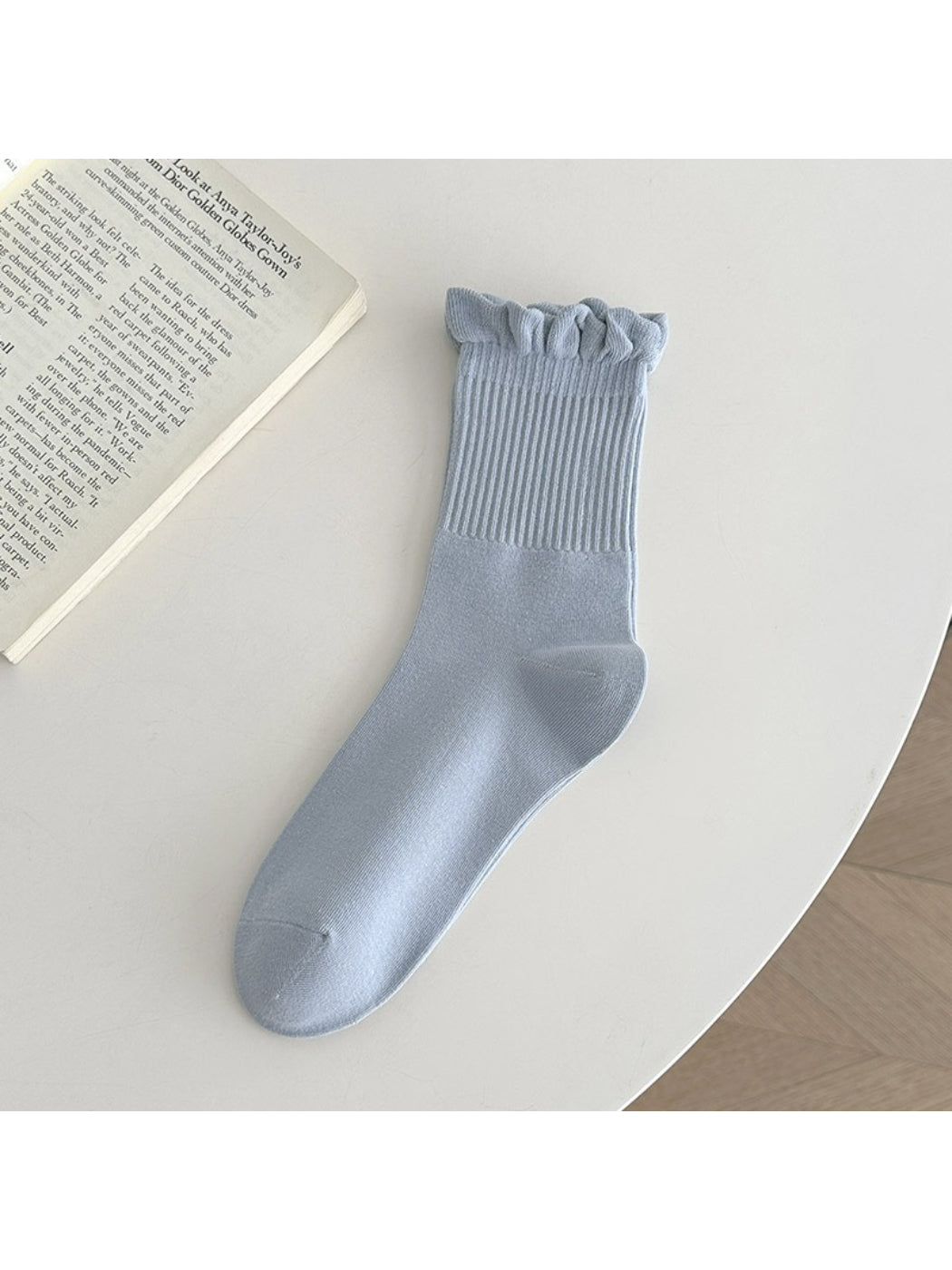 Rufia - Ruffled Ribbed Soft Cozy Socks