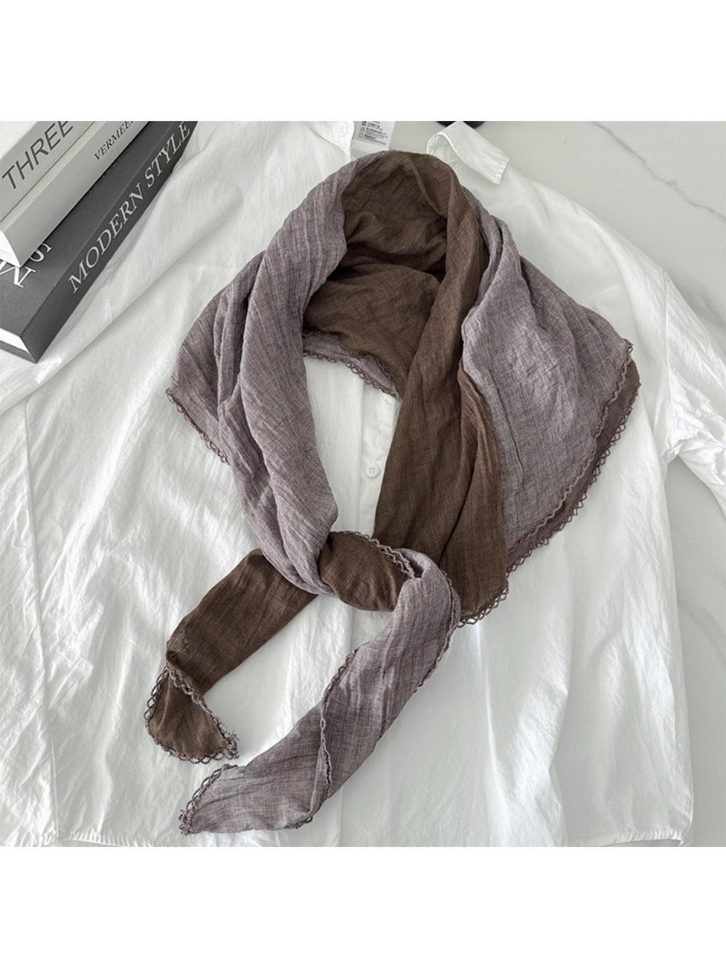 Scarvii - Two-Tone Diamond Shaped Scarf