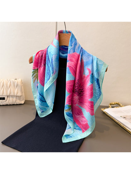 Scarvii - Bold Blossom Art Print Square Scarf