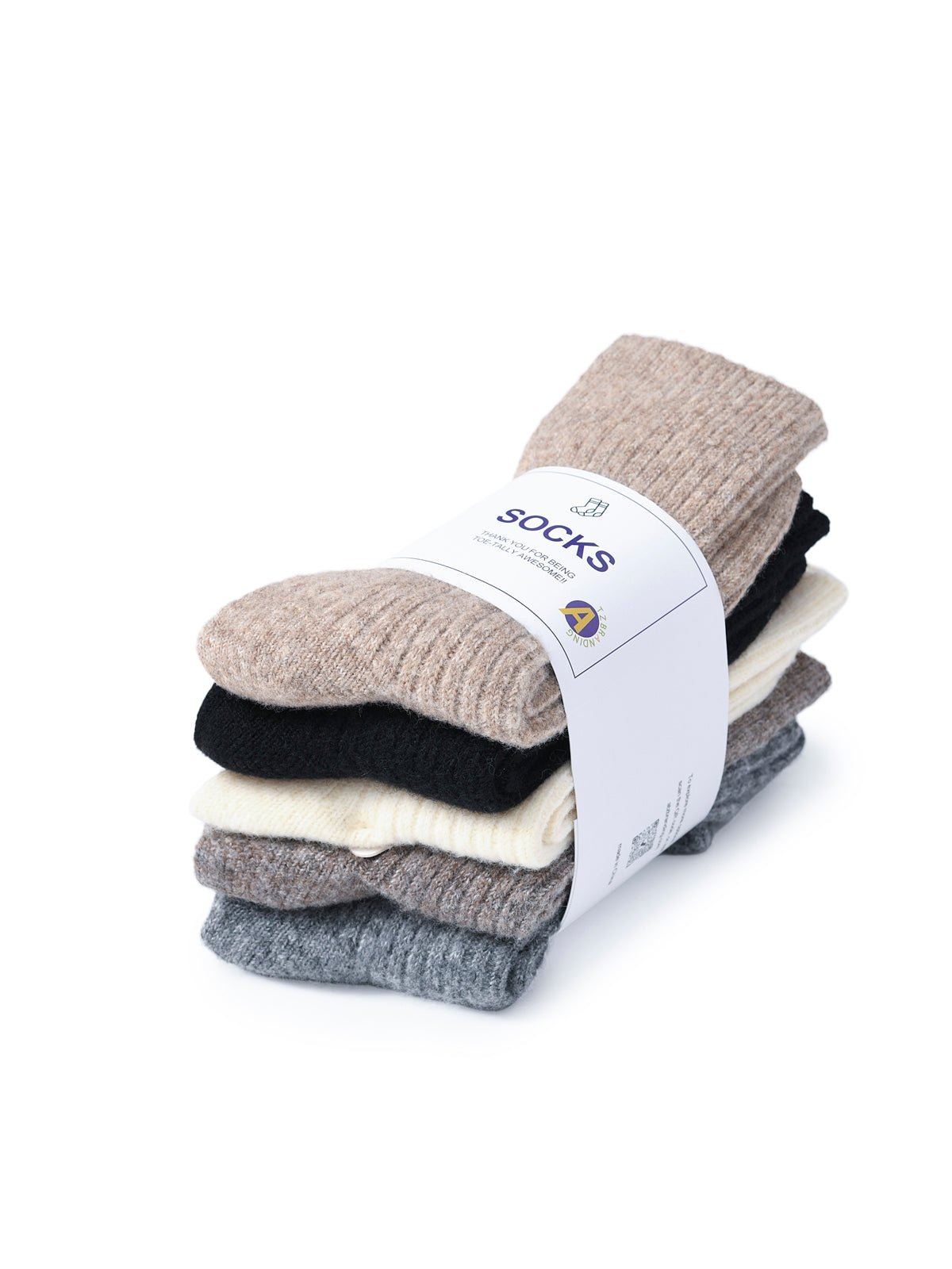 Rufia - 5 Pairs Winter-style Socks - product image