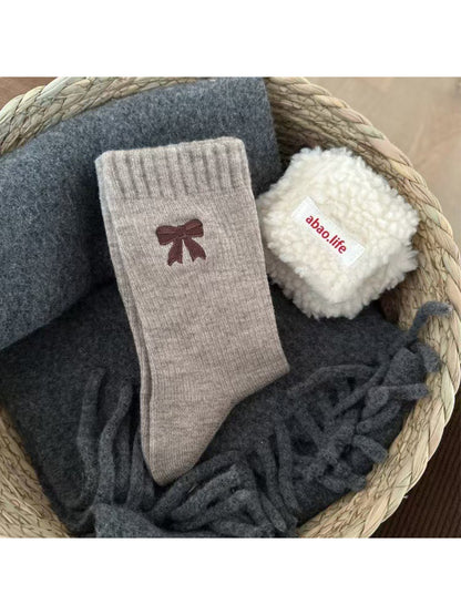Rufia - Classic Ribbon Detail Crew Socks