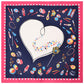 Scravii - 60cm Twill Scarf with Heart Pattern