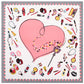 Scravii - 60cm Twill Scarf with Heart Pattern