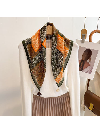 Scarvii - Vintage Inspired Paisley Square Scarf