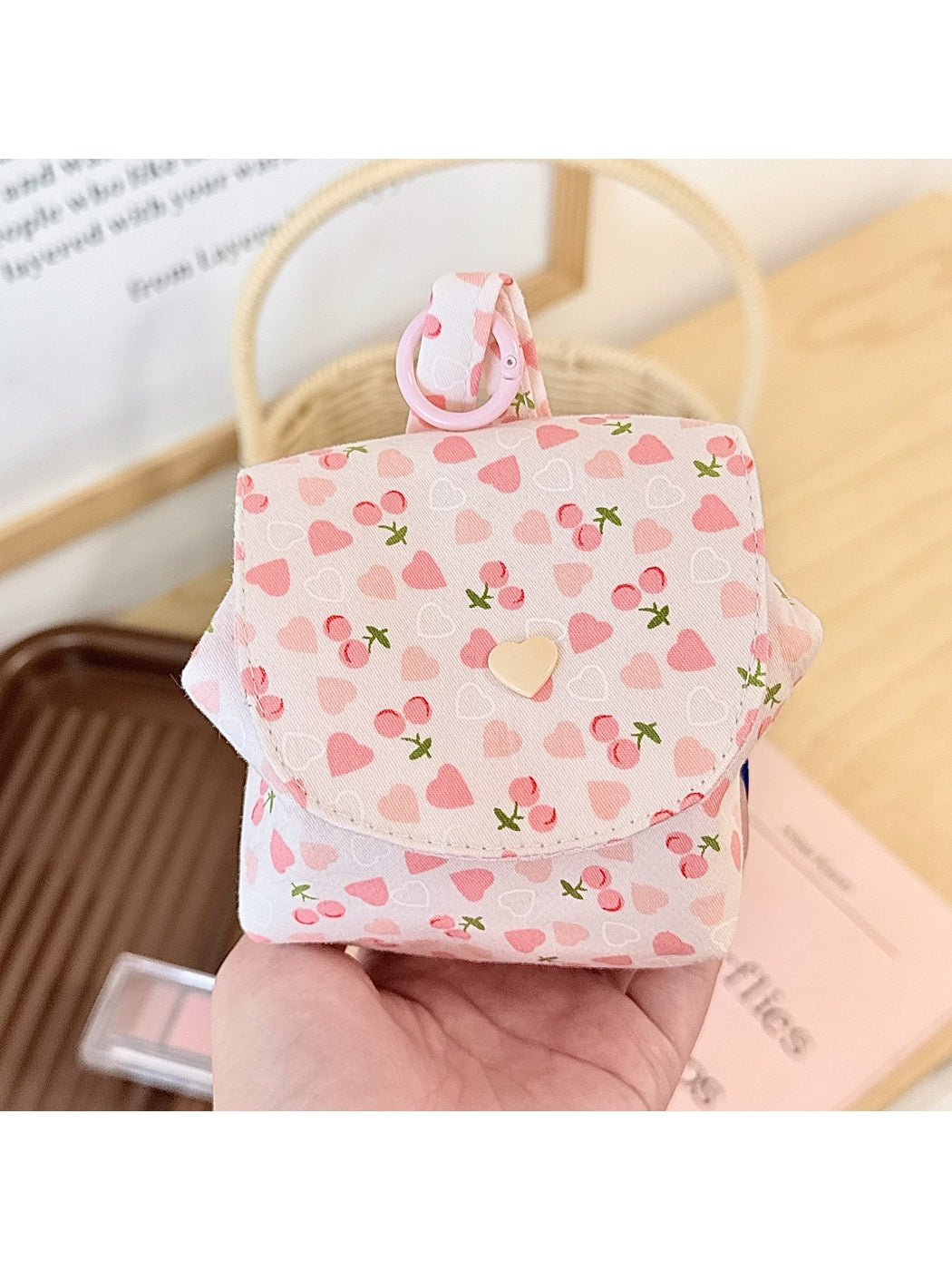 Cosbai - Cute Plaid Printed Coin Pouch