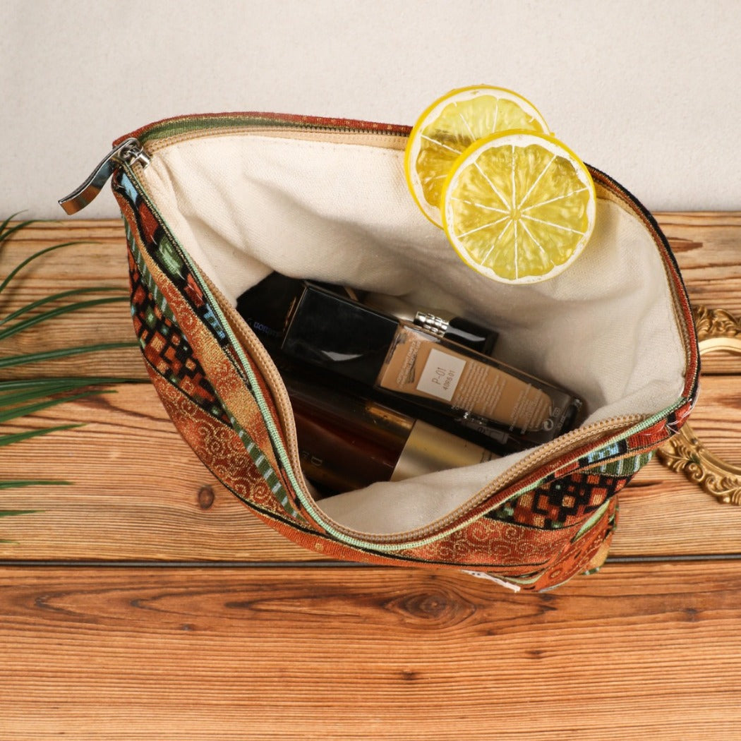 Cosbai - Boho Retro Cosmetic Travel Clutch Pouch