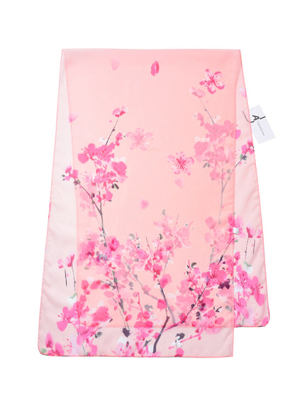 Scarvii - Spring Summer Soft Pastel Floral Scarf