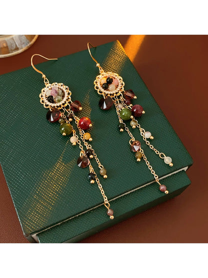 Earwish – Bohemian Tassel & Bead Earrings