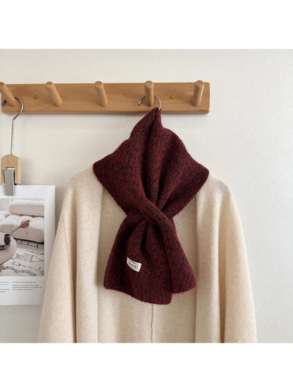 Scarvii - Fuzzy Textured Surface Narrow Scarf