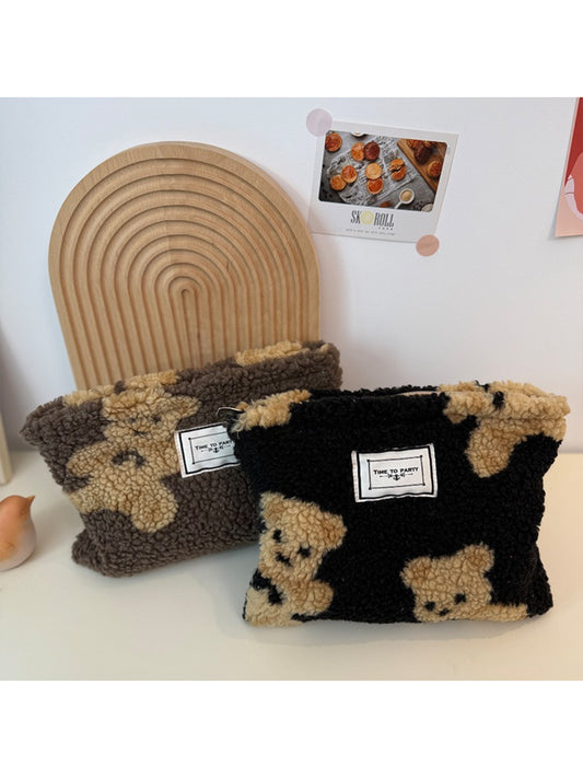Cosbai - Cozy Teddy Zip Pouch