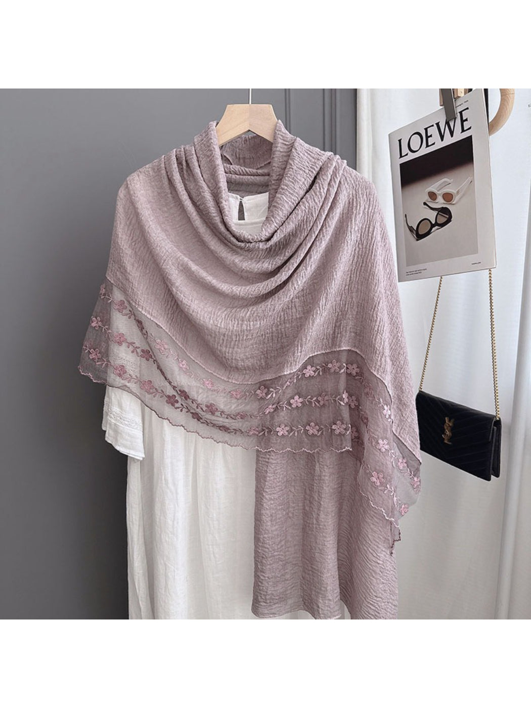 Scarvii - Spring Embroidered Layer Scarf