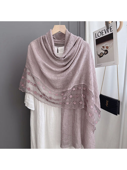 Scarvii - Spring Embroidered Layer Scarf