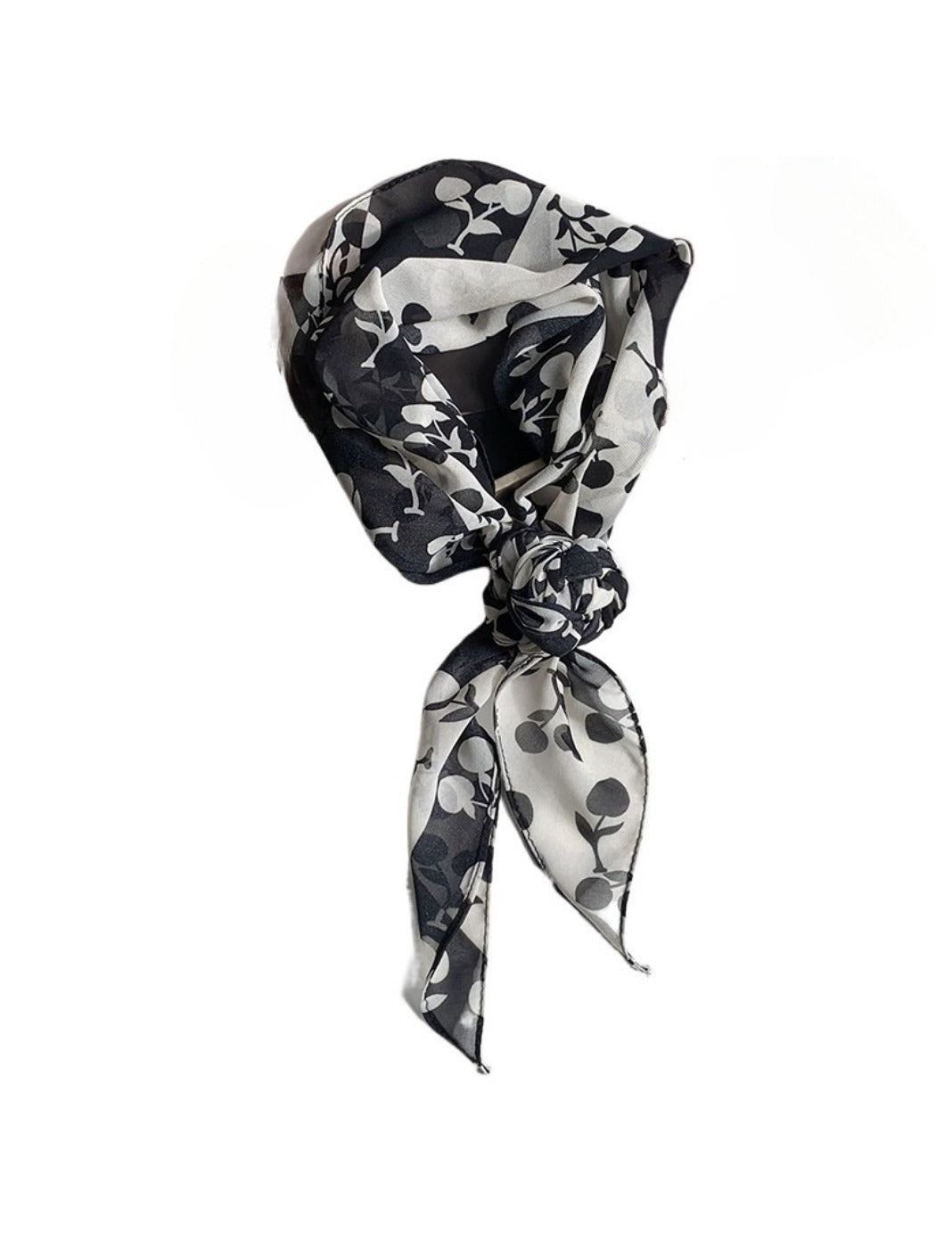 Scarvii - Vintage Classic Spot Print Long Scarf Headband