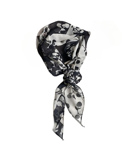 Scarvii - Vintage Classic Spot Print Long Scarf Headband
