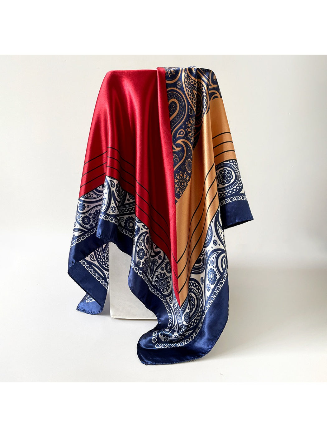 Scarvii - Elegant Paisley Square Scarf