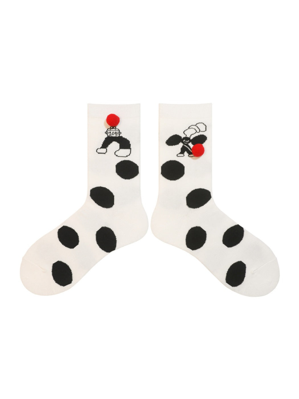 Rufia - Playful Cartoon Character Sports Ankle Socks