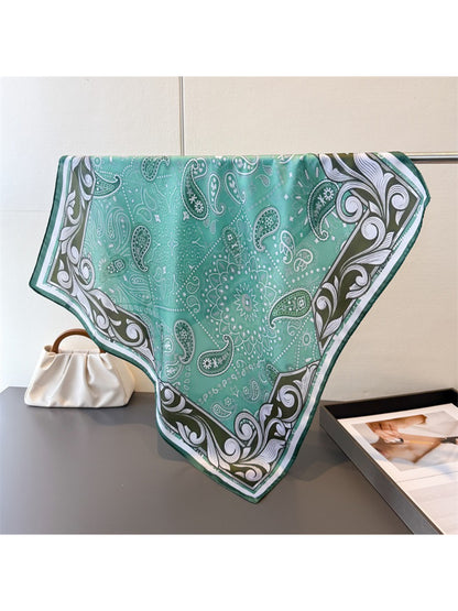 Scarvii - Bold Paisley Border Scarf