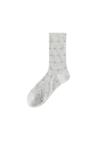 Rufia - Mixed Texture Knit Crew Socks product image 5