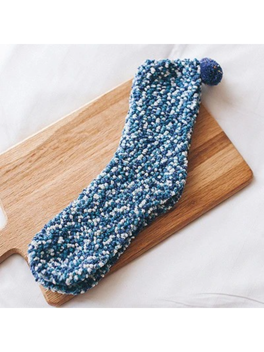 Rufia - Speckled Pom-Pom Crew Socks