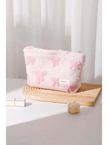 Cosbai - Teddy Bow Cosmetic Bag
