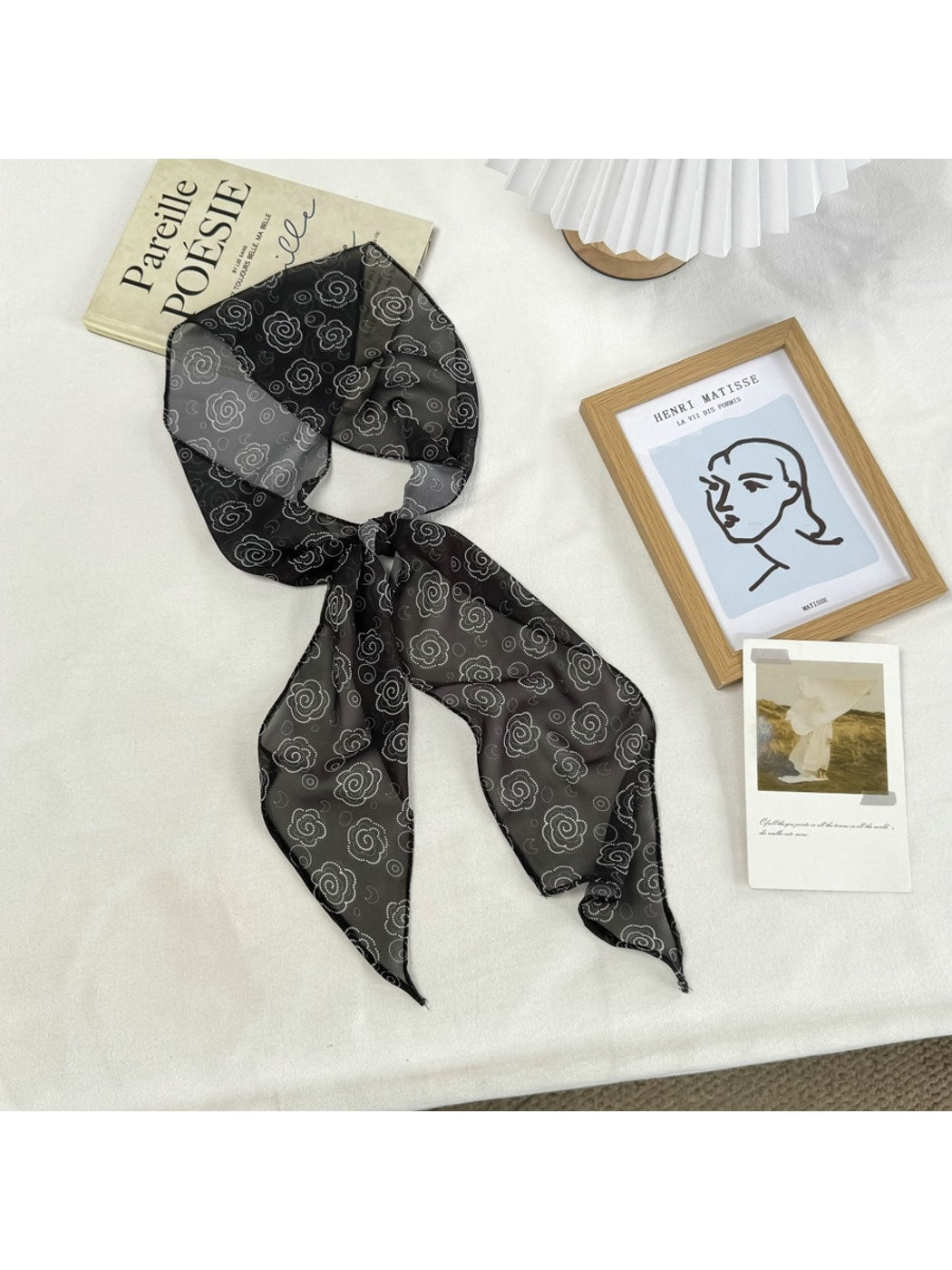 Scarvii - Simple Pattern Long Narrow Scarf