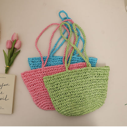 Single-Shoulder Straw Bag