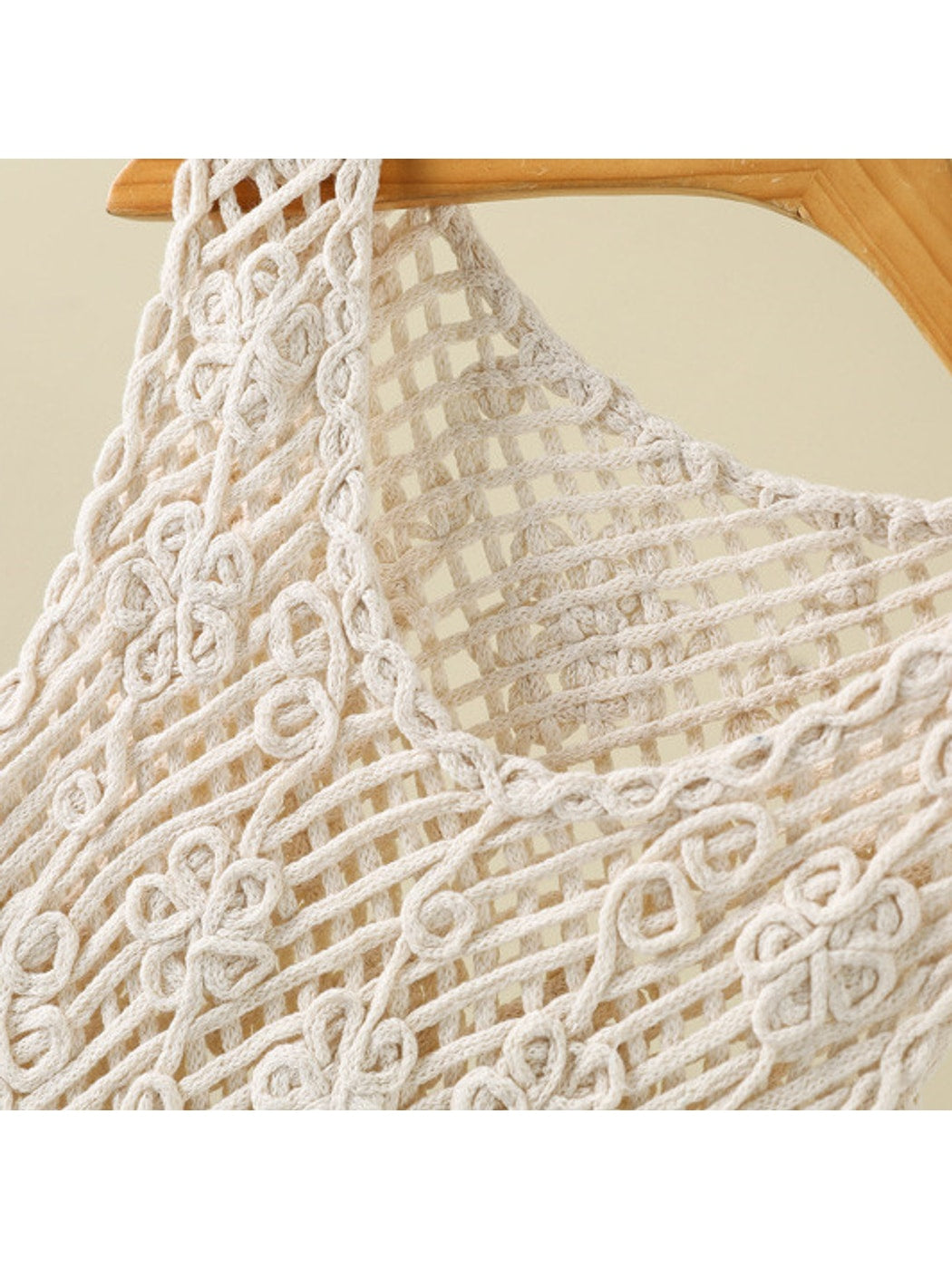 Crosa - Geometric Hollow-Out Sleeveless Knit Vest