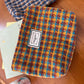 Cosbai - Houndstooth Canvas Cosmetic Bag