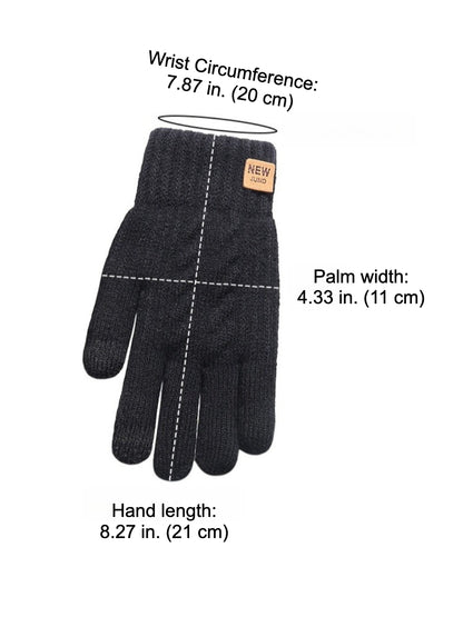 Gloving - Double-Layer Touchscreen Knitted Gloves