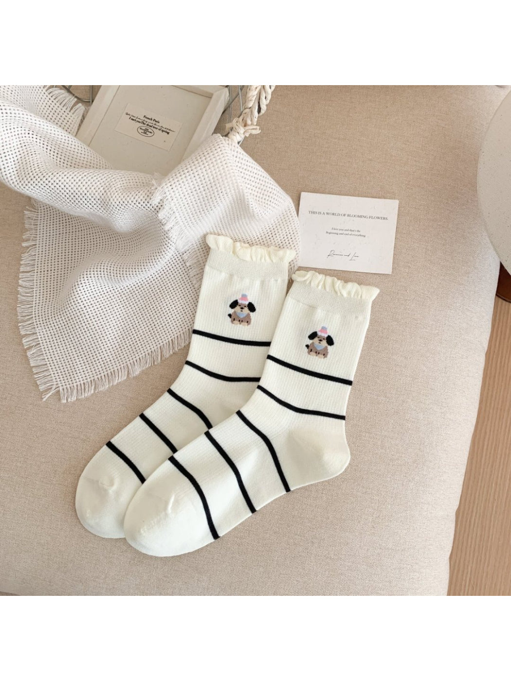 Rufia - Playful Puppy Crew Socks product image 5