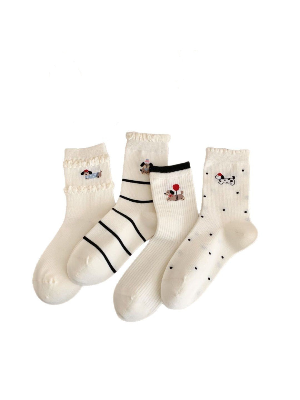 Rufia - Playful Puppy Crew Socks product image 1