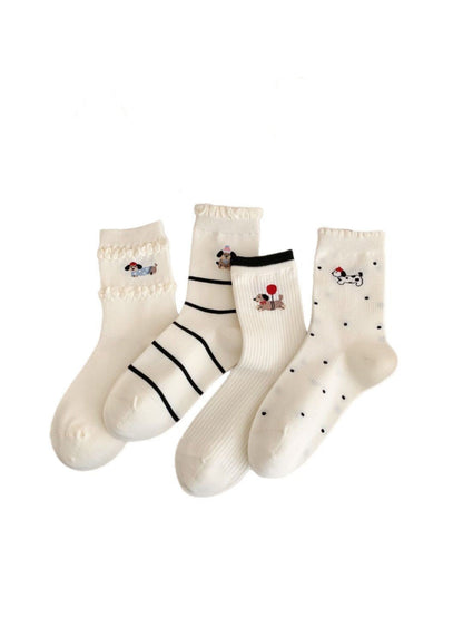 Rufia - Playful Puppy Crew Socks product image 1