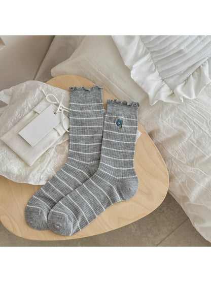 Rufia - Simple Daily Wear Women's Crew Socks