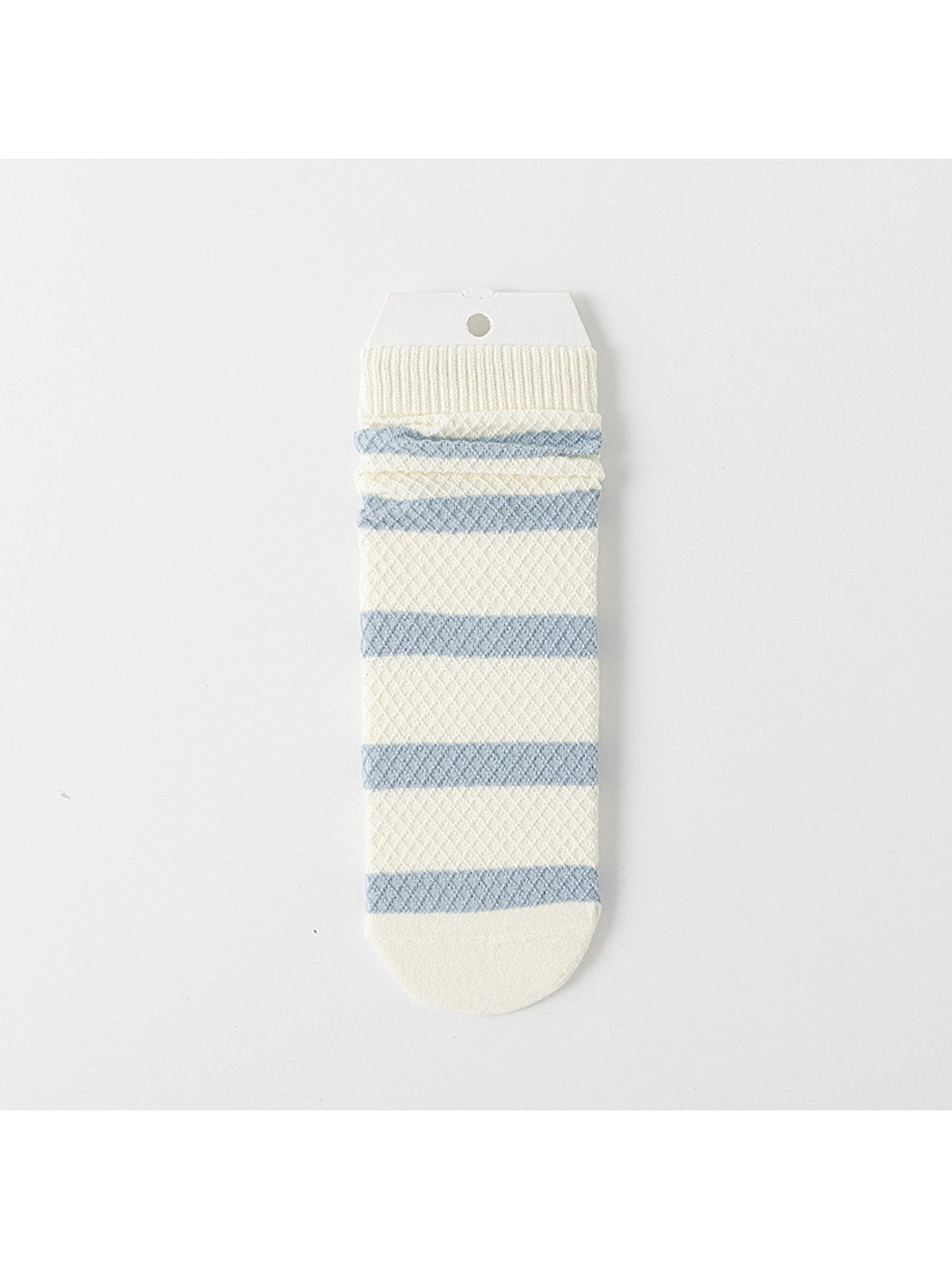 Rufia - Simple Style Candy Color Stripe Casual Crew Socks