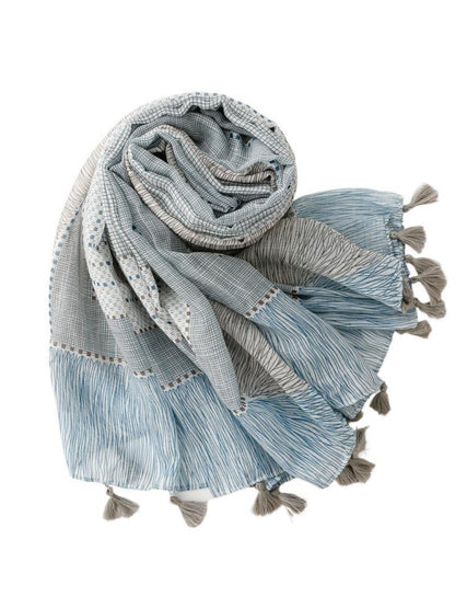 Scarvii - Classic Blue-Grey Scarf Shawl