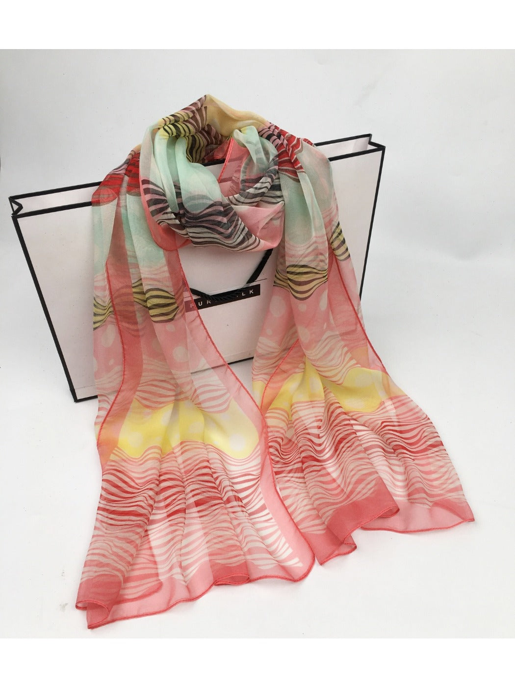 Scarvii - Lightweight Scarf with Polka Dot Patterns - Versatile & All-Season