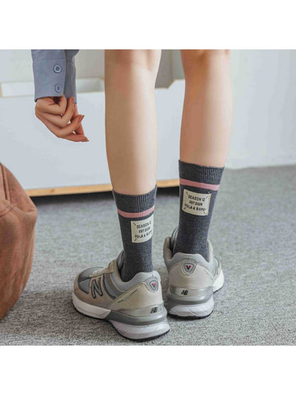 Rufia - Modern Stripe Cuff Crew Socks product image 2