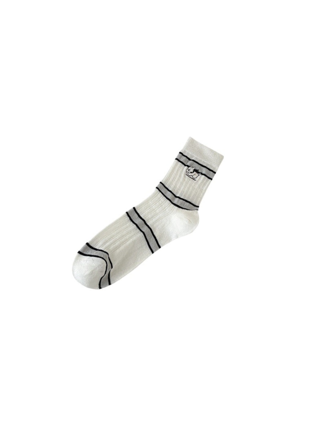 Rufia - Striped Animal Detail Crew Socks product image 5