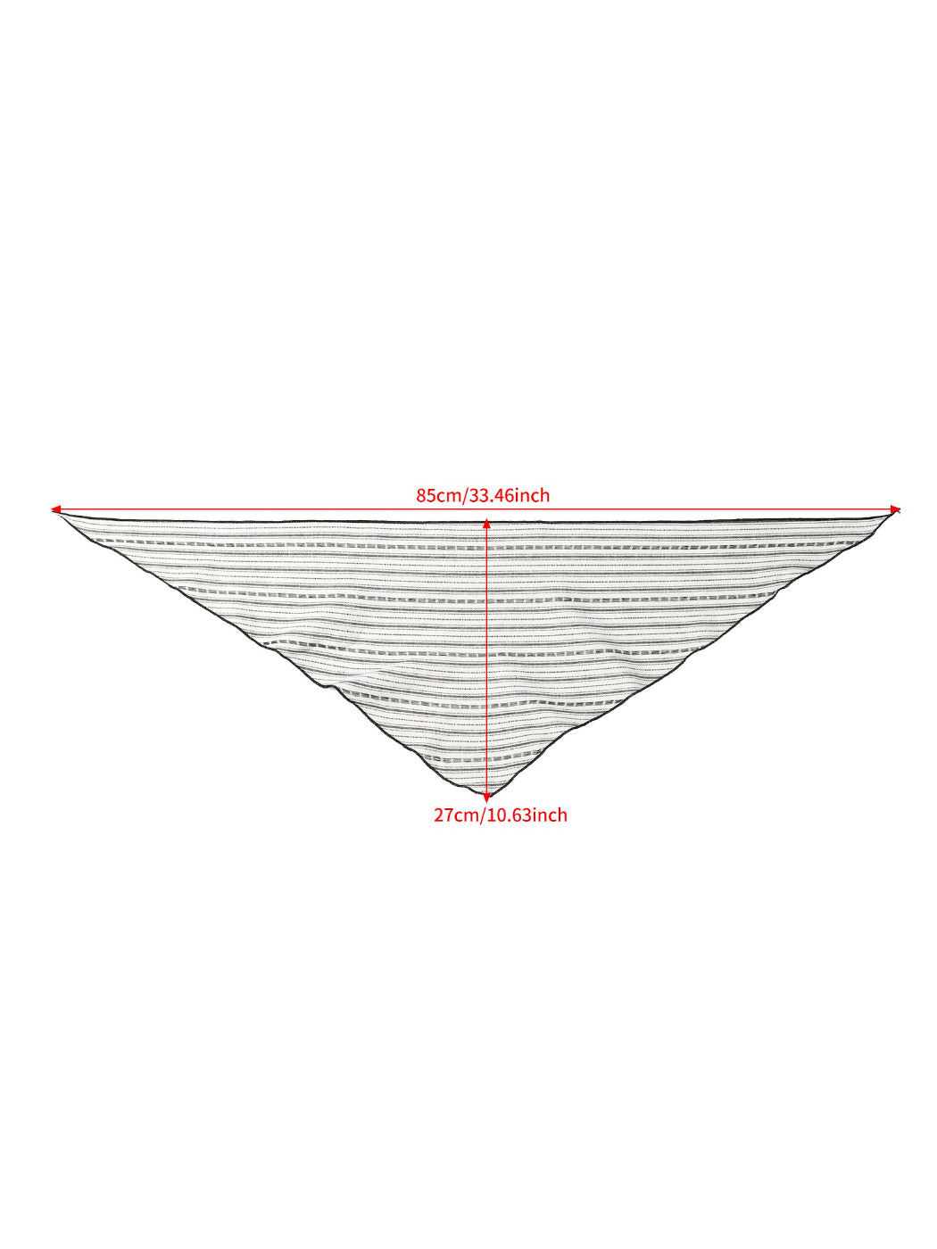Scarvii Stripe Pattern Triangle Scarf