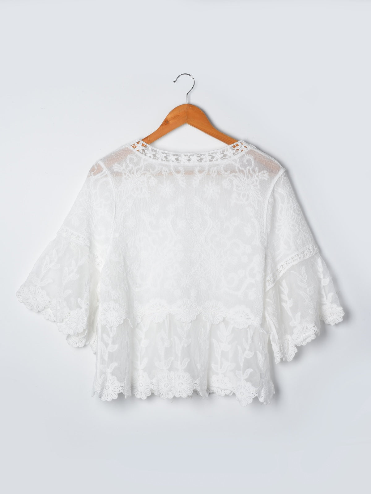 Crosa - Floral Bell Sleeve Pullover
