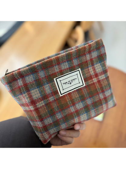 Cosbai - Soft Tartan Pouch