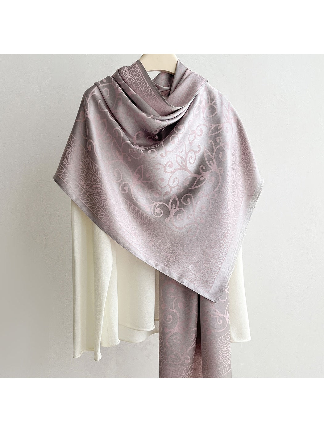 Scarvii - Summer Scrollwork Print Scarf Wrap