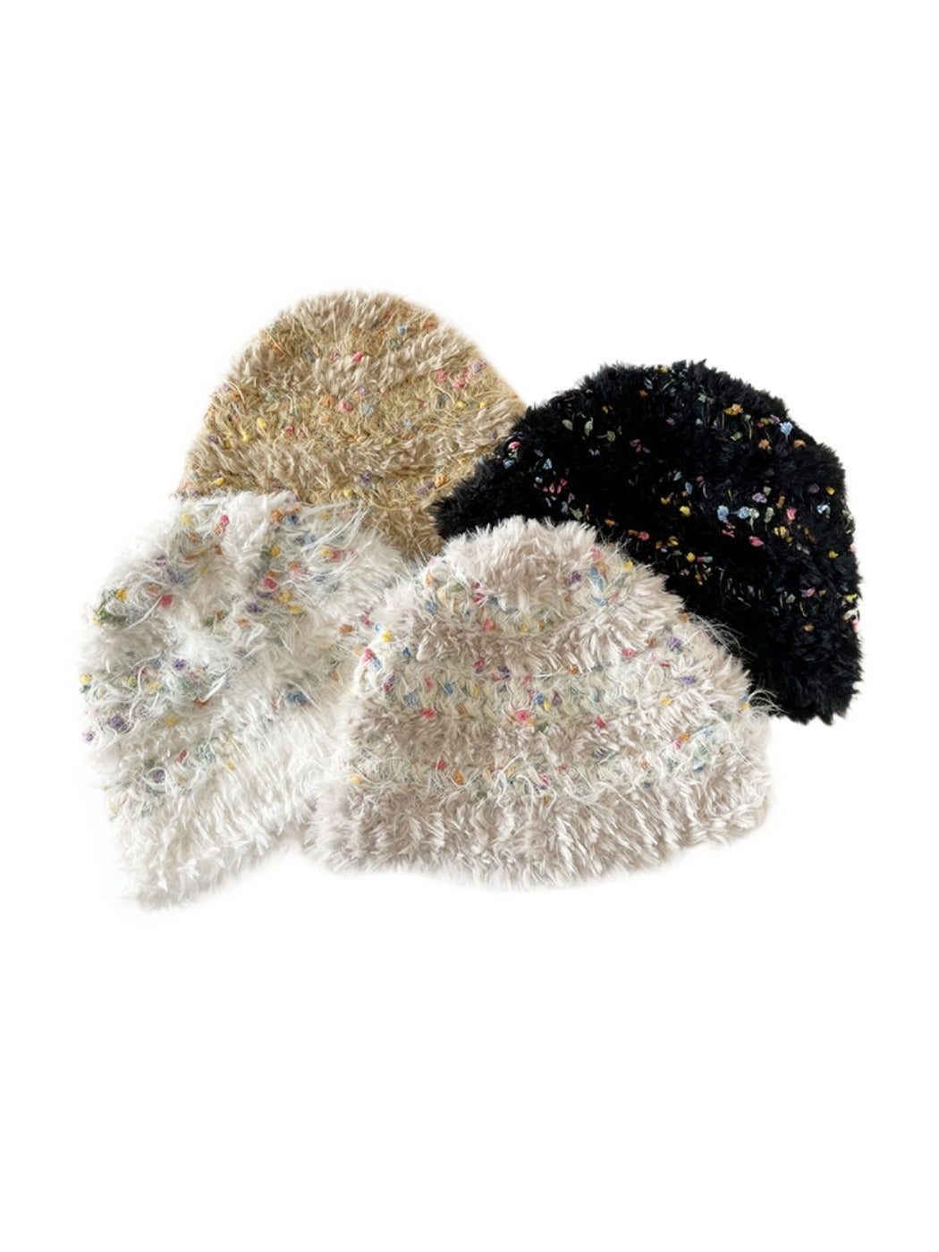 Haila - Knitted Bucket Hat with Polka Dot